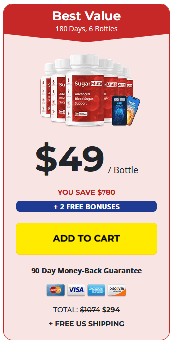 SugarMute- order-now-( One Hundred Eighty Days Supply)-image